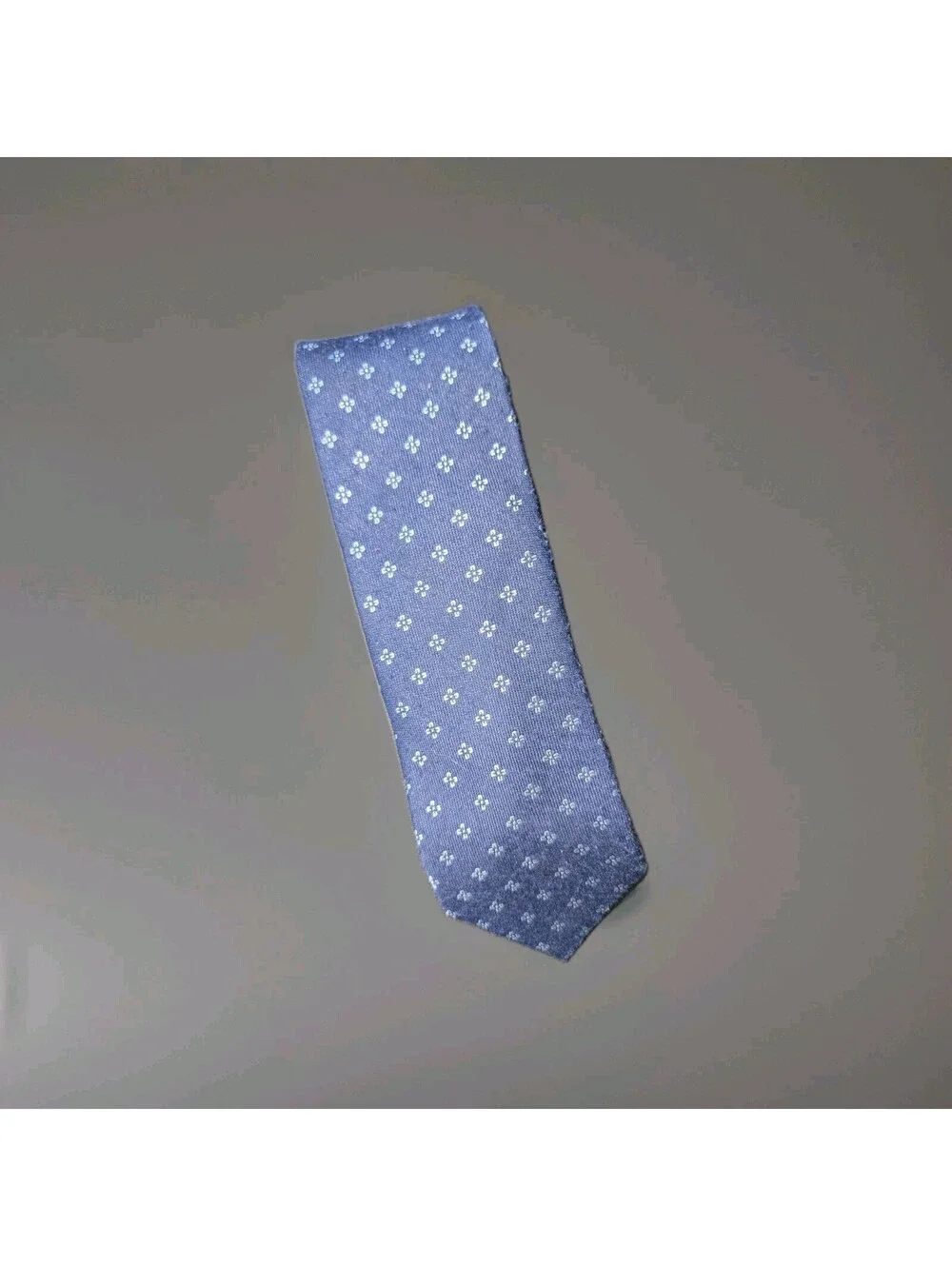 Lauren Ralph Lauren Silk Blend Tie Blue Flowers